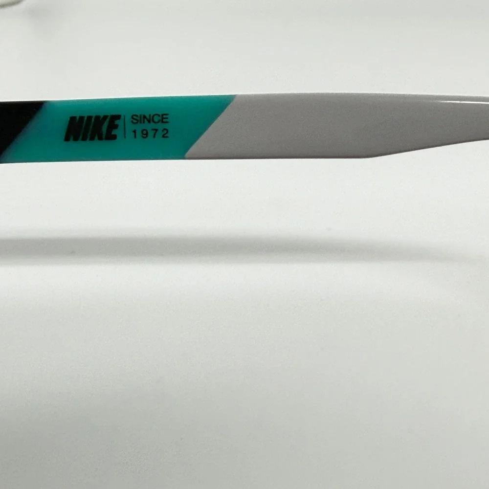 Nike 5536 070 130 Black Teal Rectangle Eyeglasses Frames Kids 21434 - Picture 6 of 7